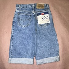 Vintage 1990  s Levis 550 Boys Denim Shorts, Size 12