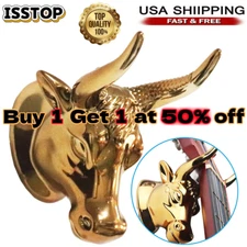 Bull Head Guitar Hangers Wall Mount Adjustable Hook Holder Instrument Display