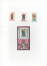 Timbres Indonésie neufs ssch 1113 à 1115 + bloc 71A 10% de la cote