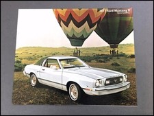 1977 Ford Mustang Ii 12-page Vintage Car Sales Brochure Catalog - Cobra Mach I 1977 Ford Mustang Ii 12-page Vintage Car Sales Brochure Catalog - Cobra Mach I