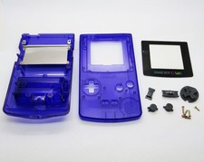 Transparent Clear Blue Full Housing Shell for Nintendo Game boy Color GBC Repair