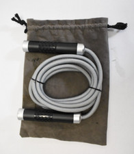 Weighted Jump Rope for Workout Fitness 1LB Tangle-Free Grey With Carry Case
