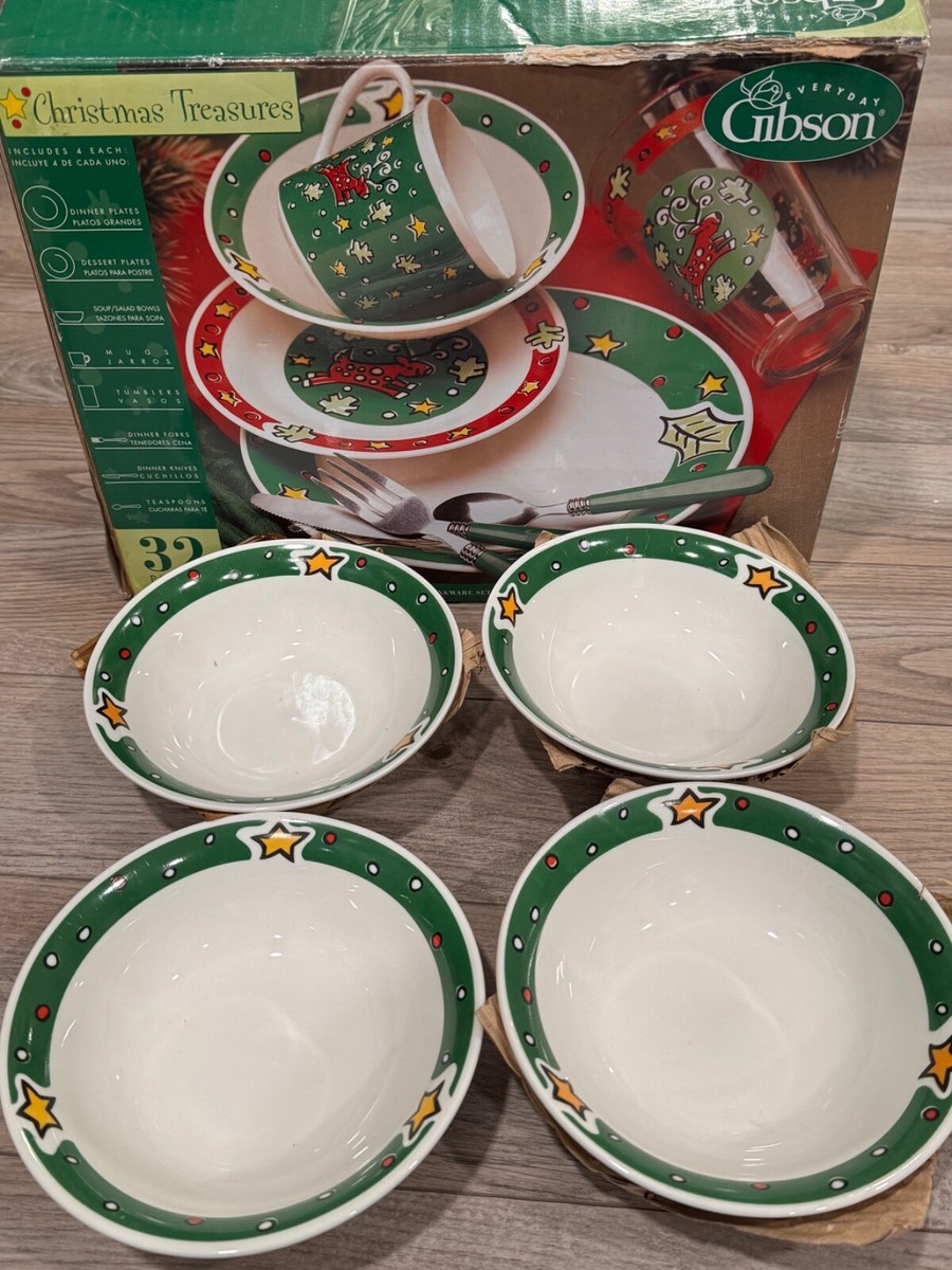 Christmas Treasures Vintage Gibson Christmas Dinnerware Holiday