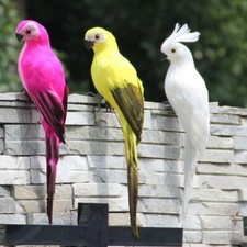 25cm Artificial Fake Parrot Bird Imitation Realistic Garden Lawn Decor Ornaments