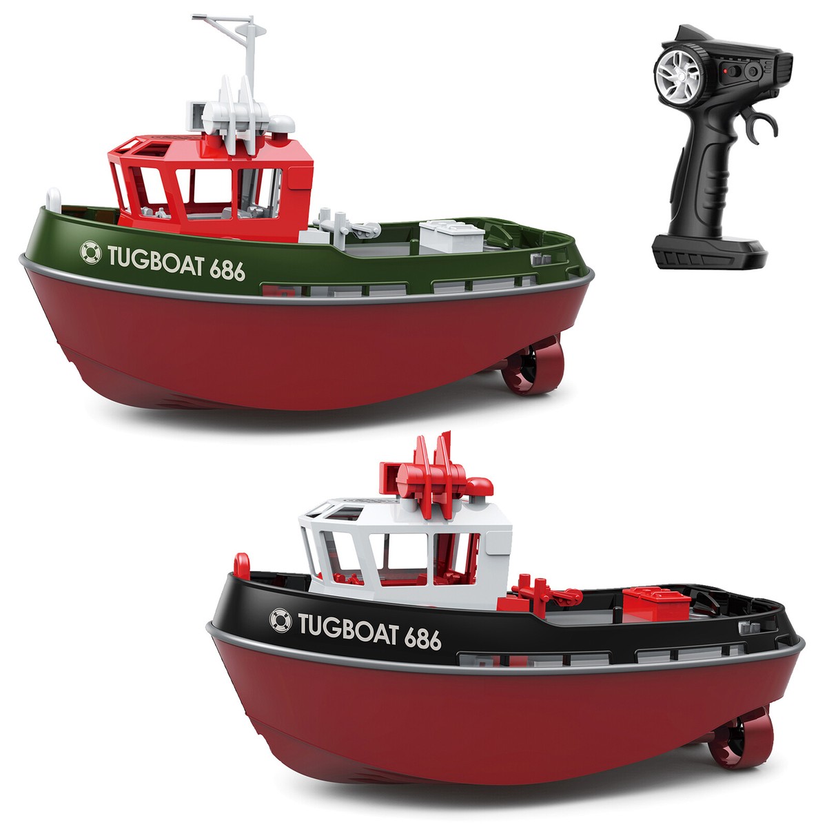 Remote Control Boat 1:72 2.4G Remote Control Tugboat for