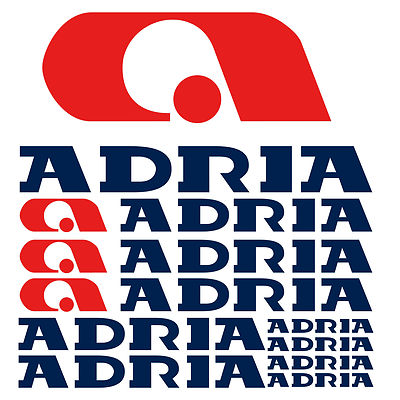 Adria aufkleber sticker wohnmobil camper wohnwagen caravan 10 Stücke Pieces