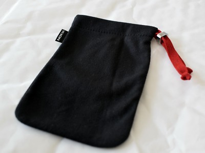 Genuine Nokia Black Cloth Draw String Pouch for Smaller Mobile Phones ...