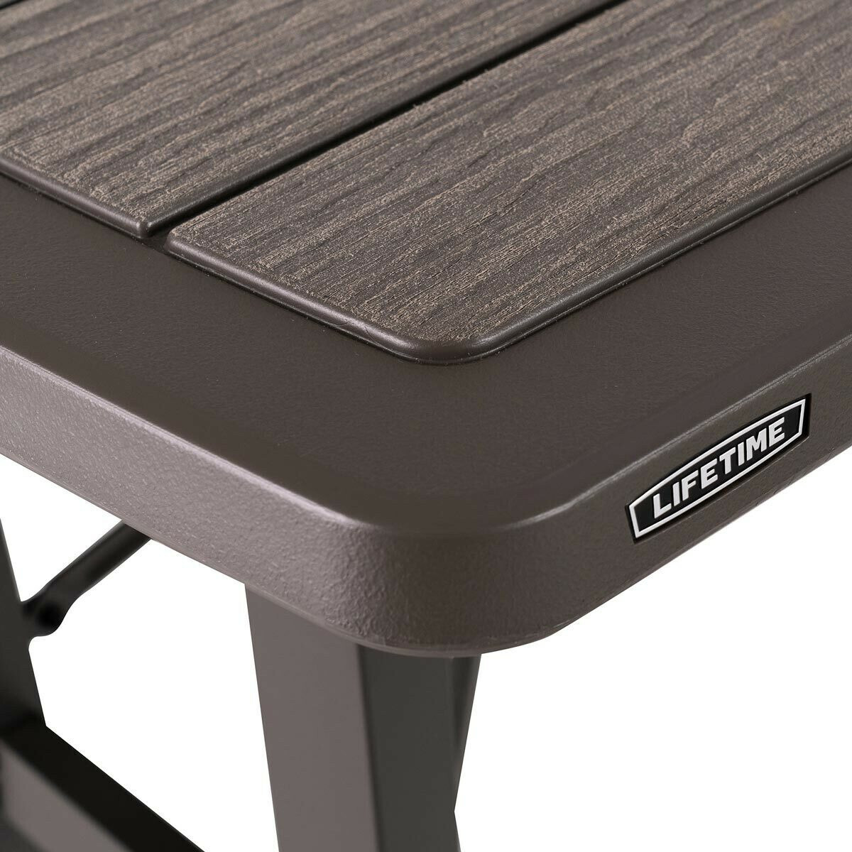 Picnic table Lifetime Foldable Cream Steel 82,5 x 90 x 53,5 cm