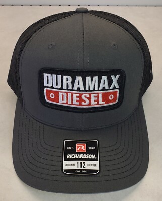 DURAMAX DIESEL Patch on Richardson 112 Trucker Hat Snapback 