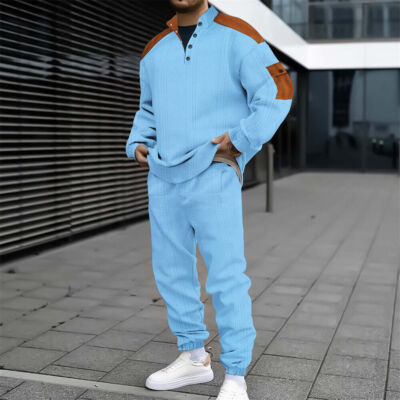 Mens Sweatsuits Piece Sets Sports Tracksuit Jogger Sweat Suits