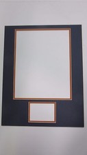 Picture Framing Mat 11x14 for 8x10 photo and sports card Chicago Bears Colors