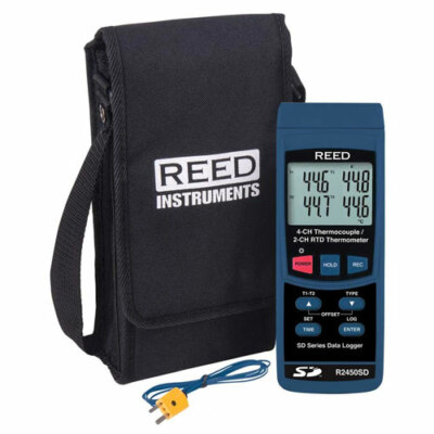 Reed R2450SD Thermocouple Meter w/ SD Card Slot for Data Logging