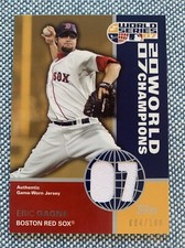 Eric GAGNE🔥2008 Topps 2007 World Champions Jersey Relic #WCR12 94/100 Red Sox