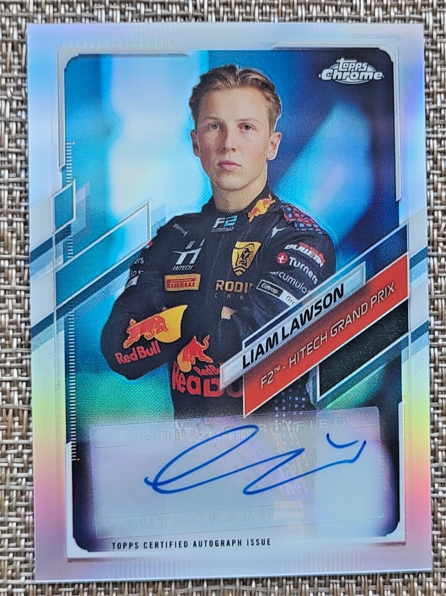 2021 Topps Chrome Formula 1 F1 F2 Liam Lawson Autograph Auto RC