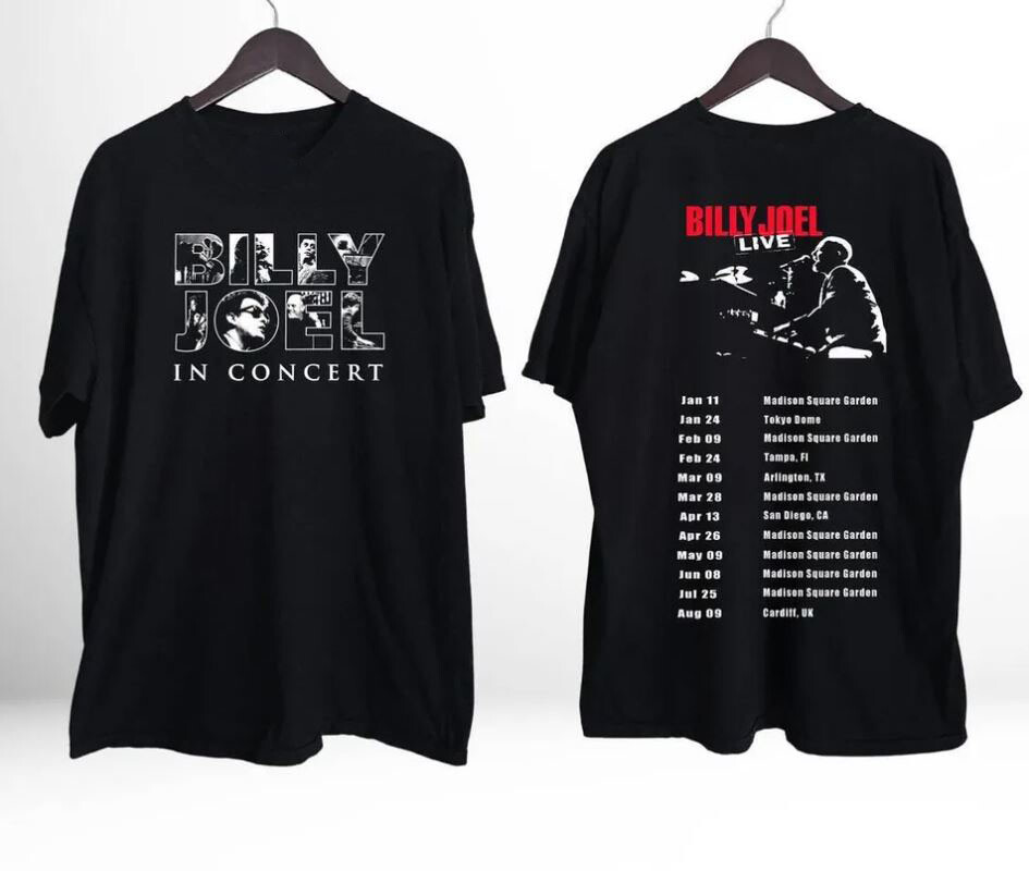 Billy Joel 2024 Tour - Double side Shirt, 2024 Shirt
