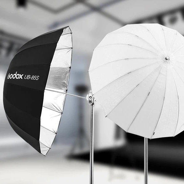 Godox Parabolic Reflective Umbrella + Soft Diffuser Cover Cloth 85/105/130/165CM - Image 3 of 4