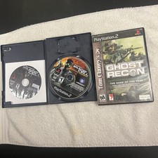 Splinter Cell Pandora Tomorrow Ghost Recon Tom Clancy Lot Sony PlayStation 2