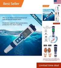 5 In 1 EC TDS Salinity Temperature PH Meter Water Quality Tester For Food