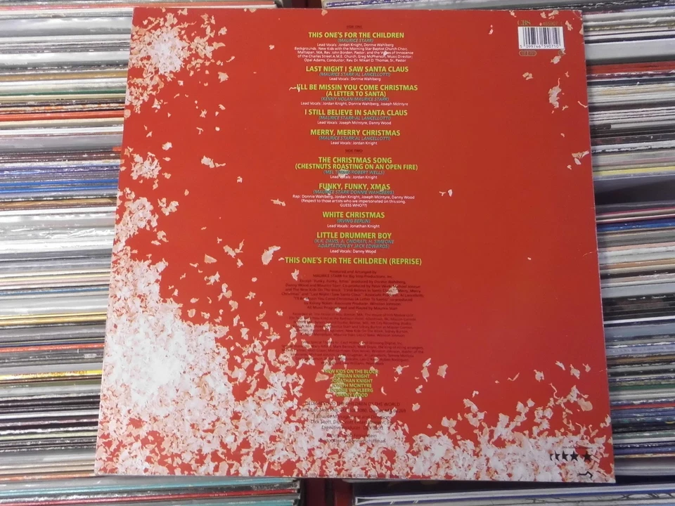 NEW KIDS ON THE BLOCK LP: MERRY MERRY CHRISTMAS (EUROPE;CBS – 465907 1) - Bild 2 von 4