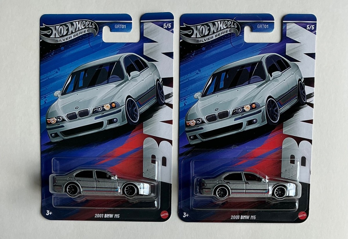 2025 Hot Wheels Silver Series BMW Set CHASE 5/5 2001 BMW M5