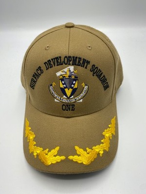 The Corps Surface Development Squadron One Logo Beige Baseball Cap Hat One Size