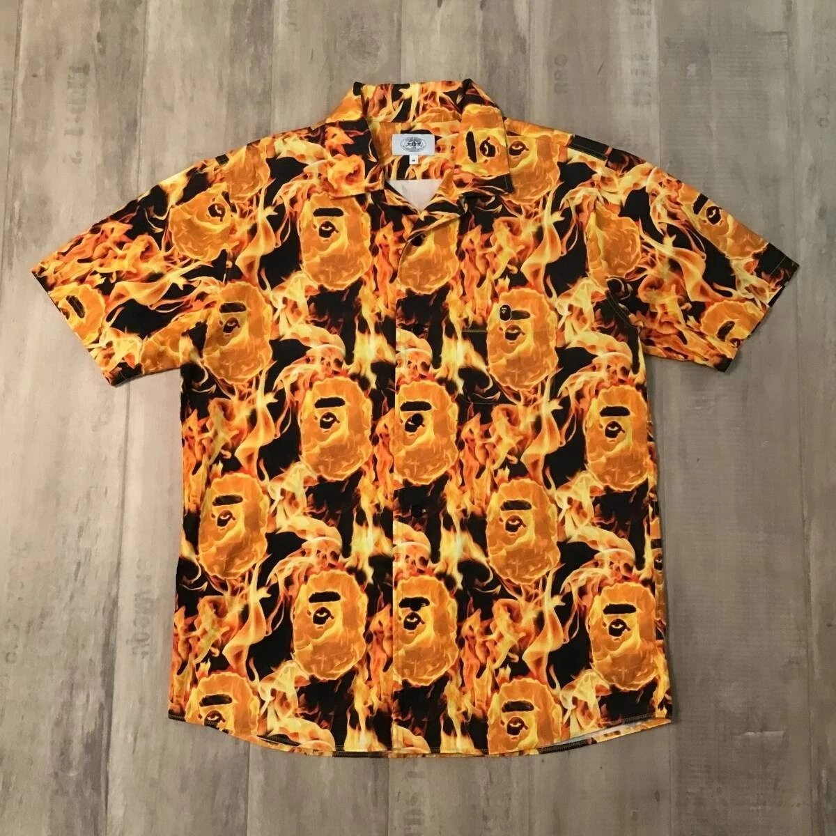 A Bathing Ape Short Sleeve Casual Button-Down Shirts for Men for