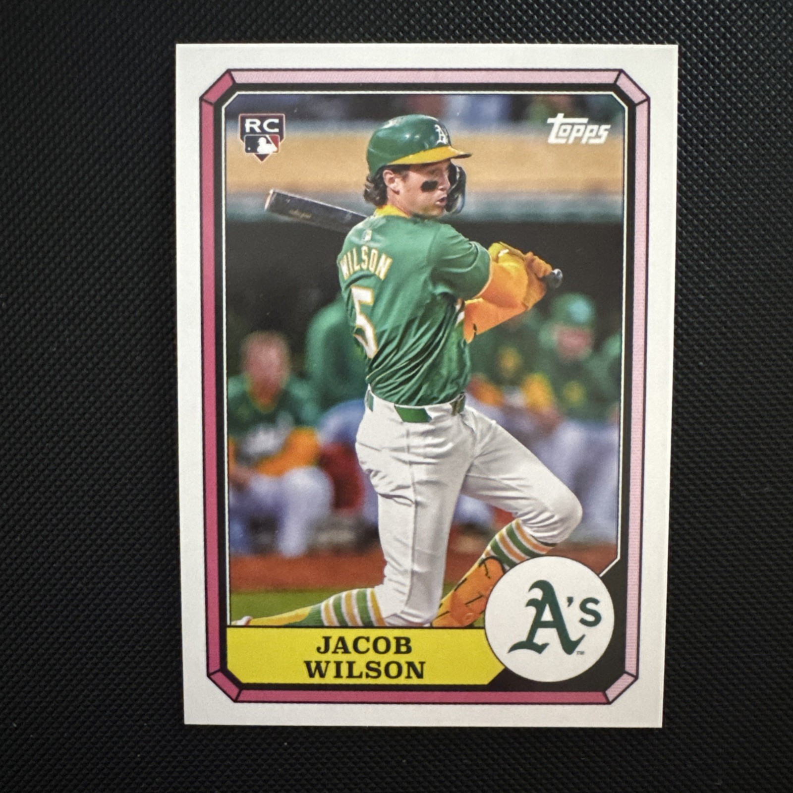 2025 Topps Archives Jacob Wilson 1987 Boardwalk and Baseball #87BB-7 RC A's