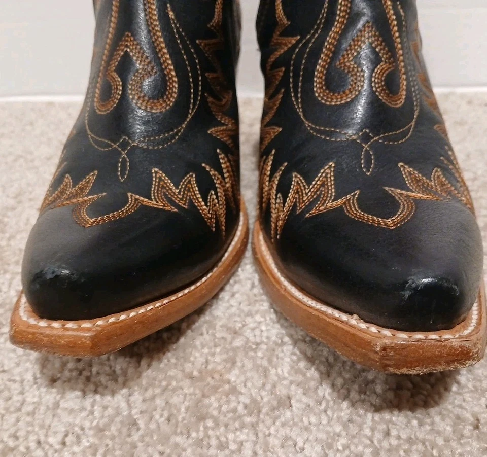 Botines occidentales Ariat para mujer Dixon marrón desgastado 10029653 talla 9,5 B Foto 2 de 4