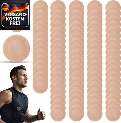 Nippelpads Herren Schweißfest unsichtbar für Laufen und Marathon 50 Paar