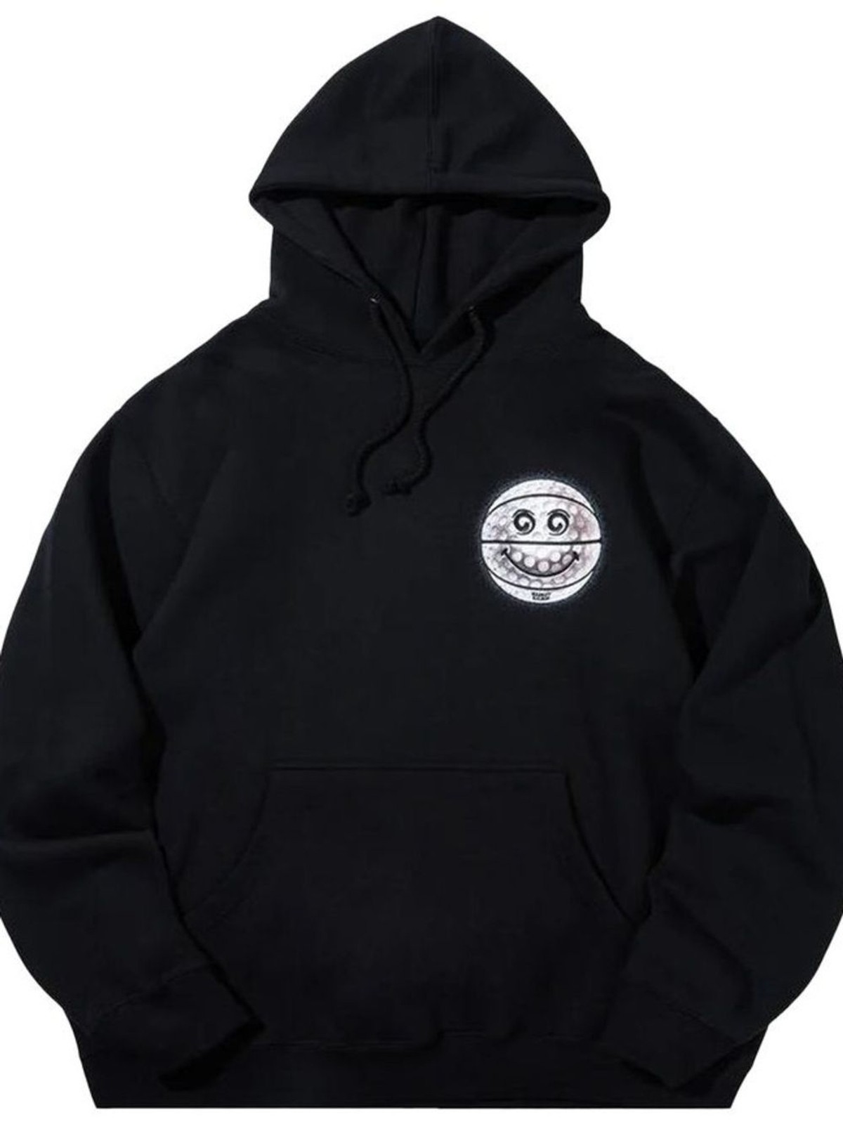 Malbon Golf x Market Smiley Golf Ball Hoodie Black Size M Men’s Deadstock NWT