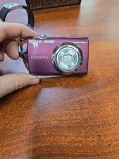 Nikon COOLPIX S220 10.0MP Digital Camera - Plum Tested - No Charger #1