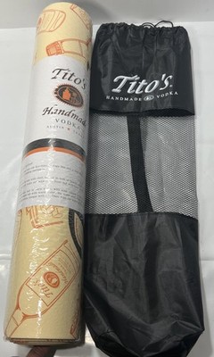 Tito s Handmade Vodka Yoga Mat w/ Carry Bag | Branded Promo LIMITED EDITION -NEW