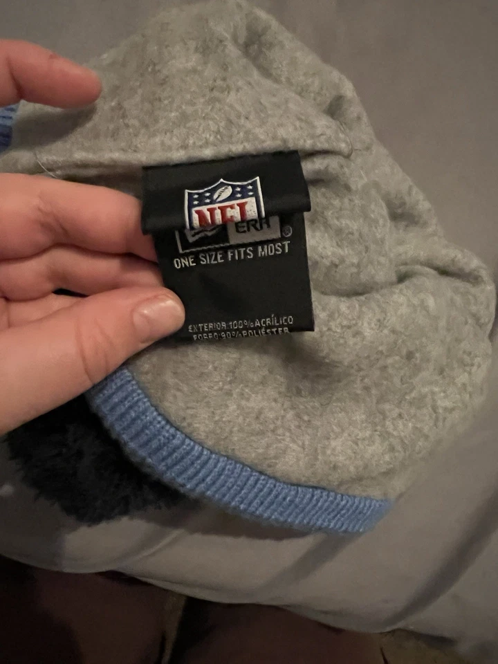 NFL Tennessee Titans Gorro Invierno Sombrero Talla Única Rayas Foto 3 de 4