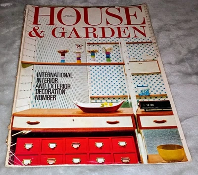 HOUSE AND GARDEN Magazine APRIL 1970 VINTAGE 1970s Interior Design Architecture - Image 1 of 4