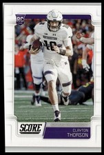 Clayton Thorson 2019 Score Purple #411 RC Northwestern Wildcats Card