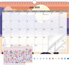 Calendar 2025-2026 from July 2025 to Dec. 2026,Large Wall Calendar 14.5'' X 11''