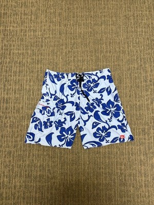 Floral Quick Silver Blue Board Shorts. Mens Size 36