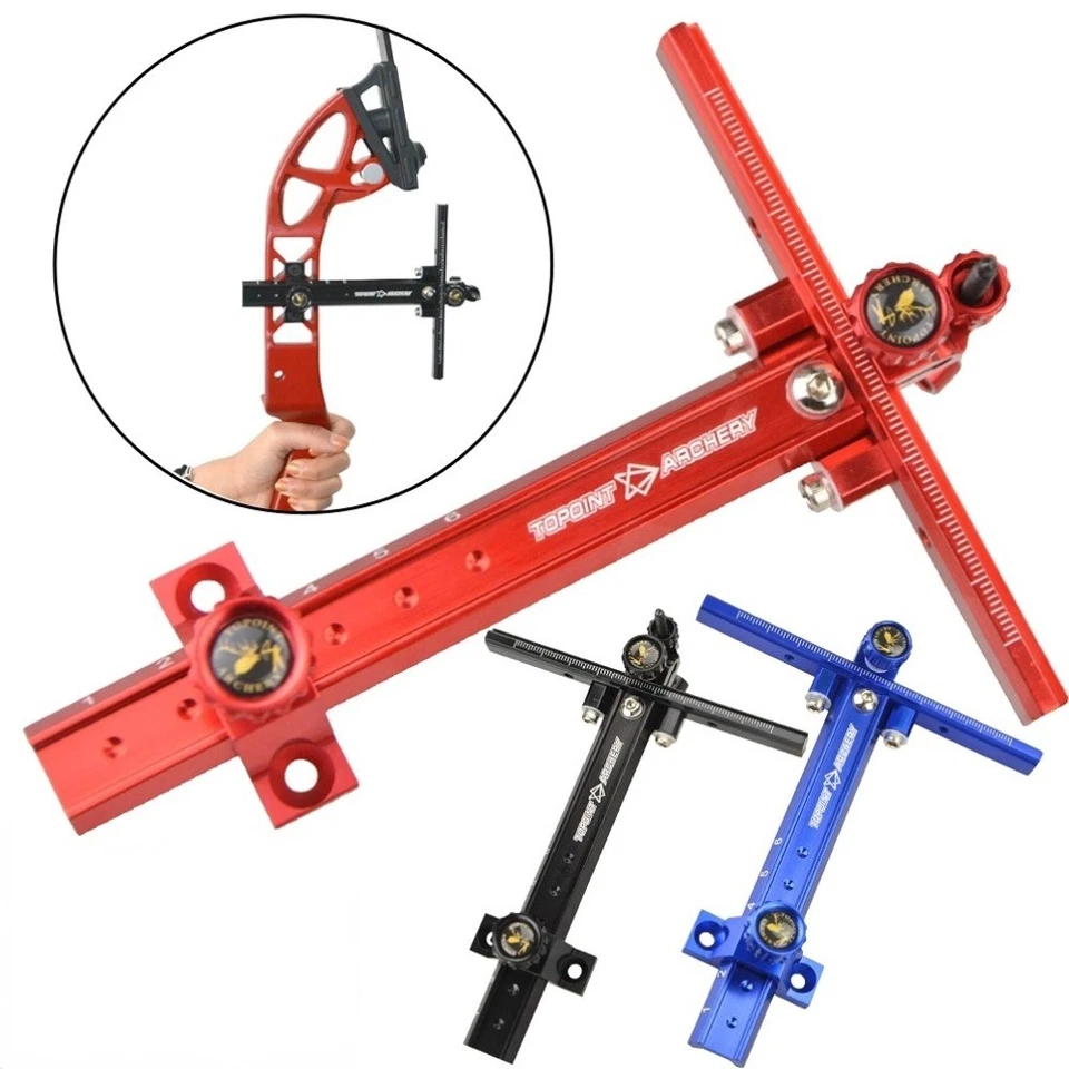 Recurve Bow Sight 0.059" Pin Aluminum Alloy Shooting Sight Bow Archery Hunting - Image 2 of 4