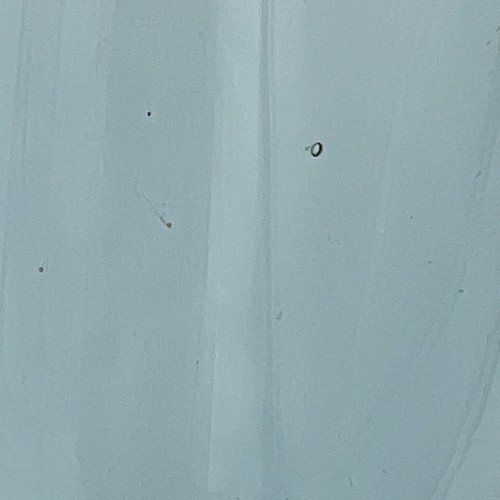 Jarrón de vidrio torpedo bala cohete azul gris ahumado MCM Suecia? - Imagen 7 de 10
