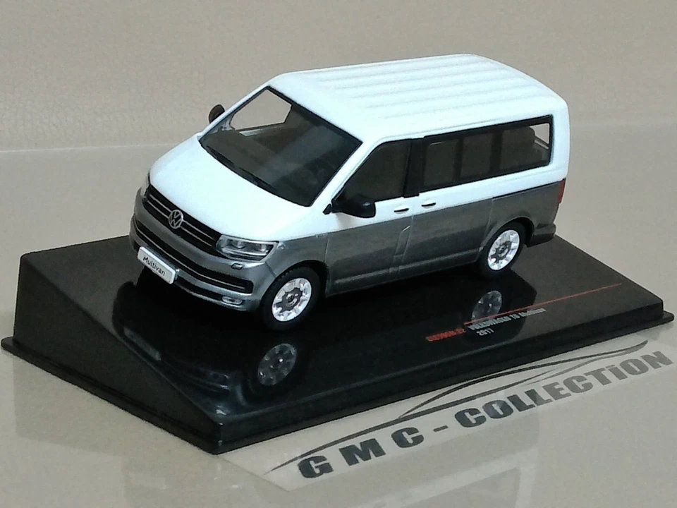 VW T6 MULTiVAN 2017 BiANCO/GRiGiO  IXO-MODELS 1/43 (NO NOREV SOLiDO) - Immagine 3 di 4
