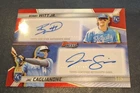Bobby Witt Jr & Jac Caglianone 2025 Bowman's Best Dual Autograph True Red 1/5!!