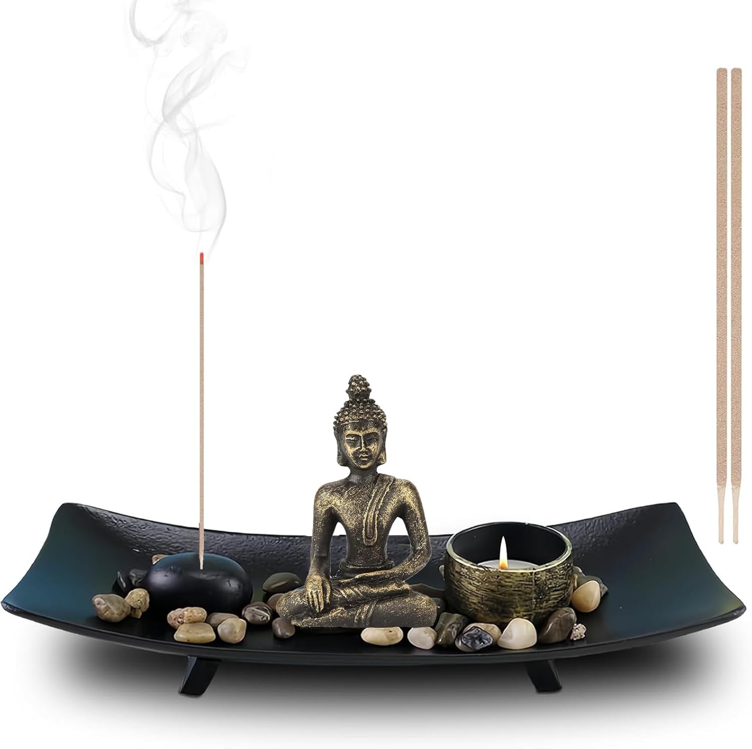 Zen Garten Räucherstäbchen Halter, Miniatur Zen Garten mit