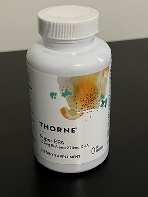 THORNE - Super EPA - Omega-3 Fish Oil Supplement with EPA & DHA ...Exp. 12/2026