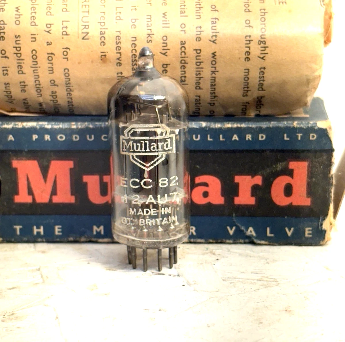 2本 ムラード ECC82 12AU7 BVA ブリマー 新品? 未使用? Mullard 12au7 for sale - eBay