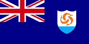 Anguilla Flag Self Adhesive Sticker