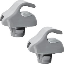 Sun Visor Clip 88217S01A01ZA, Durable Gray Visor Support Clip Retainer Hook, 2PC