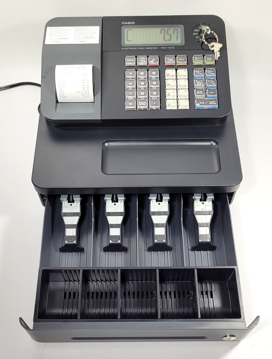 Casio PCR-T273 Entry Level Electronic Cash Register for sale