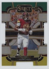 2023 Panini Select Concourse Green & Yellow Prizm Die-Cut Andre Jones #98 8d2