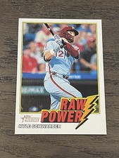 2026 Topps Heritage Raw Power Kyle Schwarber #RP-KS Phillies   (A)