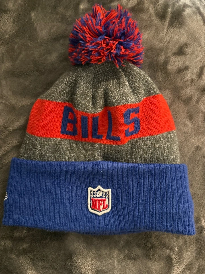 2023 NFL Historic On Field Buffalo Bills New Era Knit Beanie Hat NWOT RARE - Image 2 of 4